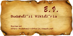 Budaházi Viktória névjegykártya