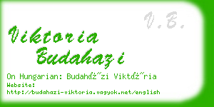 viktoria budahazi business card